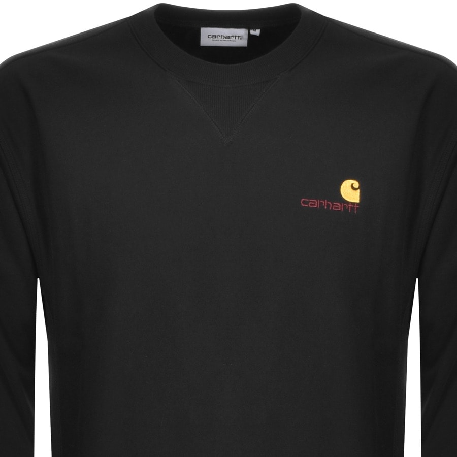 Alternative Image for ProductCarhartt Script Logo Sweatshirt Black2